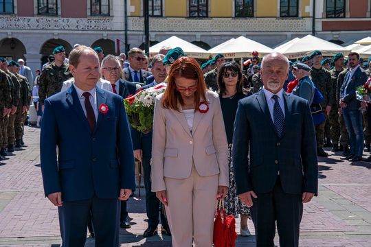 Tak Zamość świętował rocznicę uchwalenia Konstytucji 3 Maja [ZDJĘCIA]