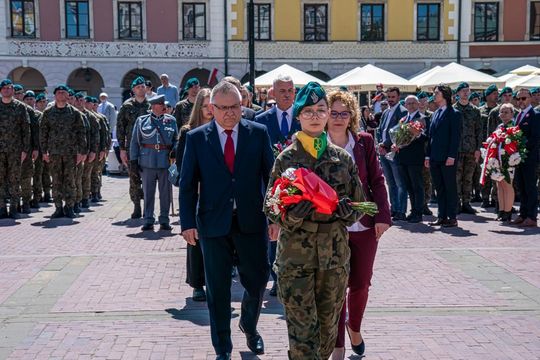Tak Zamość świętował rocznicę uchwalenia Konstytucji 3 Maja [ZDJĘCIA]