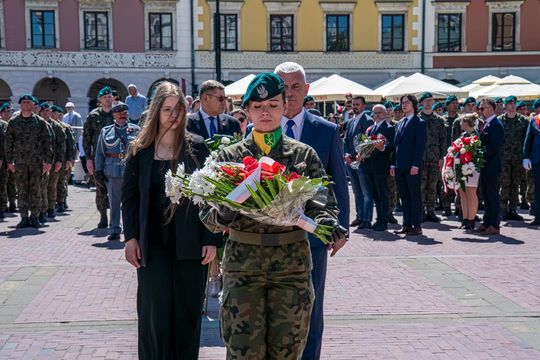 Tak Zamość świętował rocznicę uchwalenia Konstytucji 3 Maja [ZDJĘCIA]