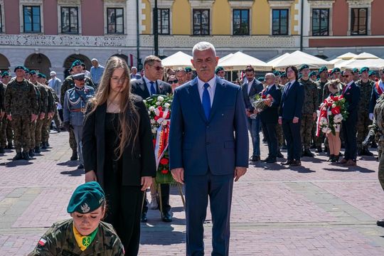 Tak Zamość świętował rocznicę uchwalenia Konstytucji 3 Maja [ZDJĘCIA]