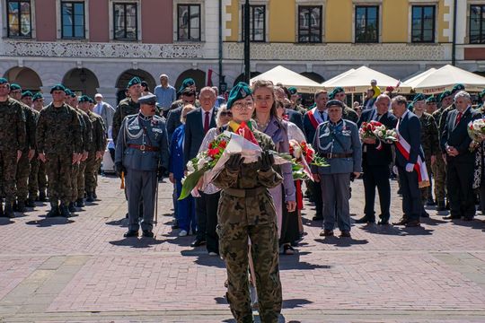 Tak Zamość świętował rocznicę uchwalenia Konstytucji 3 Maja [ZDJĘCIA]