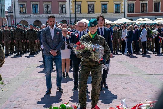 Tak Zamość świętował rocznicę uchwalenia Konstytucji 3 Maja [ZDJĘCIA]