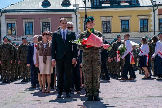 Tak Zamość świętował rocznicę uchwalenia Konstytucji 3 Maja [ZDJĘCIA]