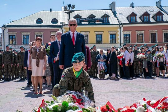 Tak Zamość świętował rocznicę uchwalenia Konstytucji 3 Maja [ZDJĘCIA]