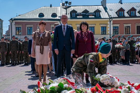 Tak Zamość świętował rocznicę uchwalenia Konstytucji 3 Maja [ZDJĘCIA]