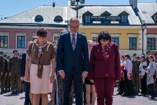 Tak Zamość świętował rocznicę uchwalenia Konstytucji 3 Maja [ZDJĘCIA]