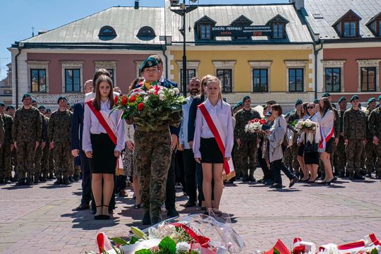 Tak Zamość świętował rocznicę uchwalenia Konstytucji 3 Maja [ZDJĘCIA]