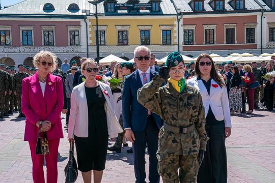 Tak Zamość świętował rocznicę uchwalenia Konstytucji 3 Maja [ZDJĘCIA]