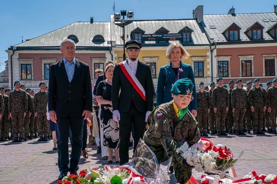 Tak Zamość świętował rocznicę uchwalenia Konstytucji 3 Maja [ZDJĘCIA]