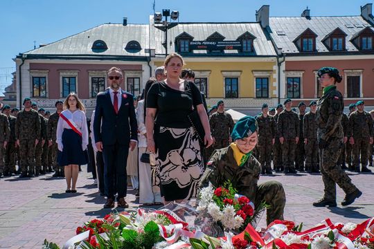 Tak Zamość świętował rocznicę uchwalenia Konstytucji 3 Maja [ZDJĘCIA]