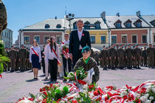 Tak Zamość świętował rocznicę uchwalenia Konstytucji 3 Maja [ZDJĘCIA]