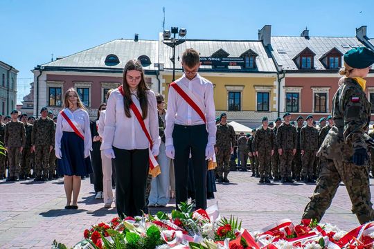 Tak Zamość świętował rocznicę uchwalenia Konstytucji 3 Maja [ZDJĘCIA]