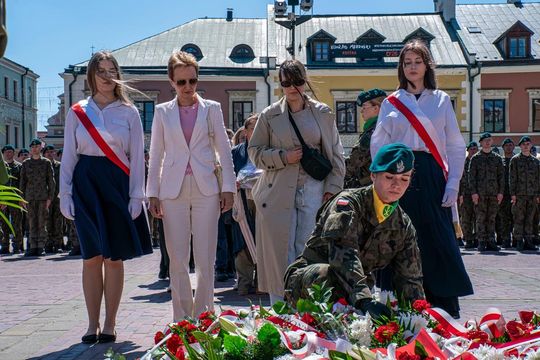 Tak Zamość świętował rocznicę uchwalenia Konstytucji 3 Maja [ZDJĘCIA]