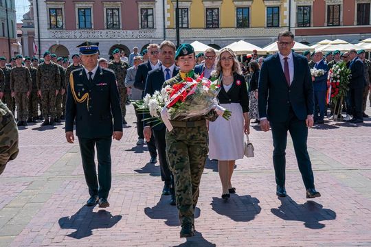 Tak Zamość świętował rocznicę uchwalenia Konstytucji 3 Maja [ZDJĘCIA]