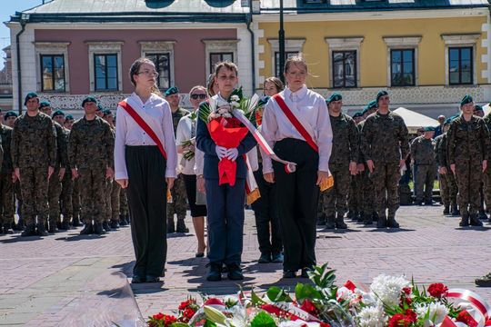 Tak Zamość świętował rocznicę uchwalenia Konstytucji 3 Maja [ZDJĘCIA]