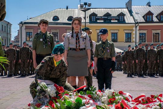 Tak Zamość świętował rocznicę uchwalenia Konstytucji 3 Maja [ZDJĘCIA]