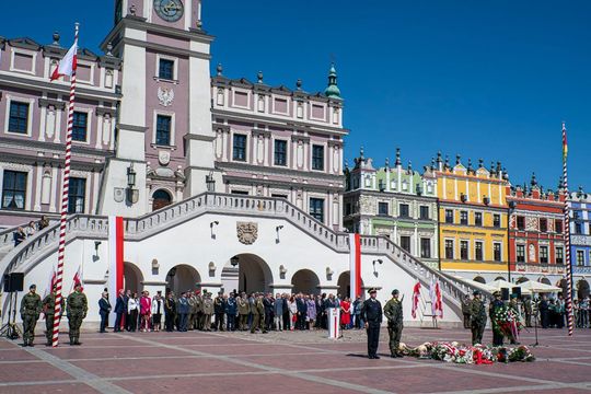 Tak Zamość świętował rocznicę uchwalenia Konstytucji 3 Maja [ZDJĘCIA]