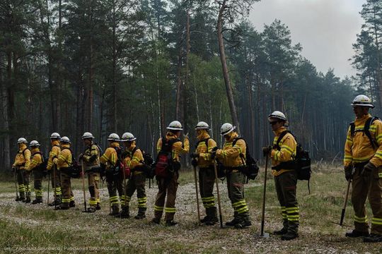 Pożar w Puszczy Solskiej - galeria zdjeć