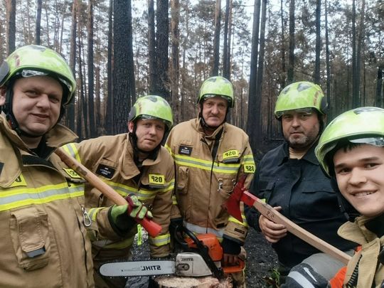 Oto nasi bohaterzy. Kobiety i mężczyźni z OSP, którzy ratowali Puszczę Solską [ZDJĘCIA]