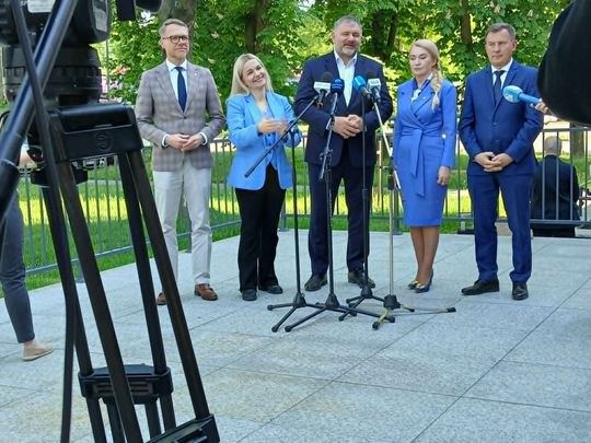 Minister Waldemar Żurek w Zamościu. Zobacz zdjęcia