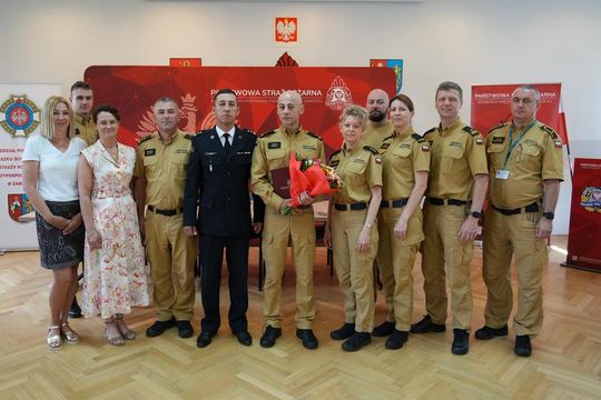 Pożegnanie strażaka w KM PSP Zamość - galeria zdjęć