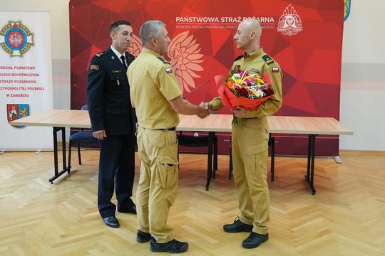 Pożegnanie strażaka w KM PSP Zamość - galeria zdjęć