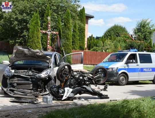 Wypadek w Wólce Wieprzeckiej [ZDJĘCIA]