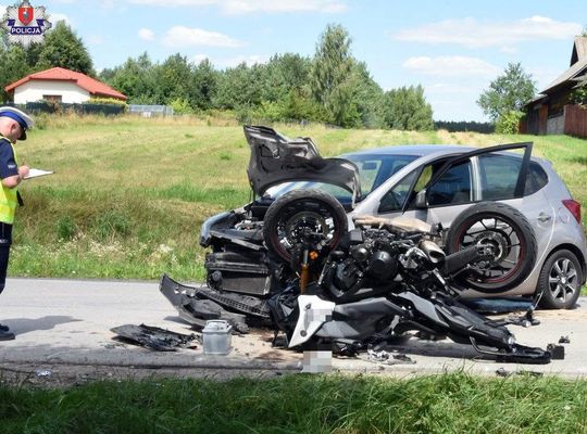 Wypadek w Wólce Wieprzeckiej [ZDJĘCIA]