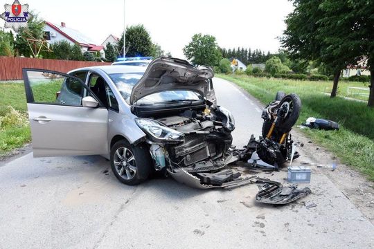 Wypadek w Wólce Wieprzeckiej [ZDJĘCIA]