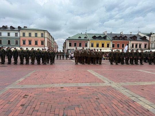 Święto 18. Zamojskiego Pułku Przeciwlotniczego na Rynku Wielkim