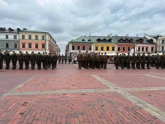 Święto 18. Zamojskiego Pułku Przeciwlotniczego na Rynku Wielkim