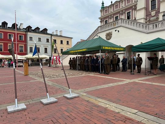 Święto 18. Zamojskiego Pułku Przeciwlotniczego na Rynku Wielkim