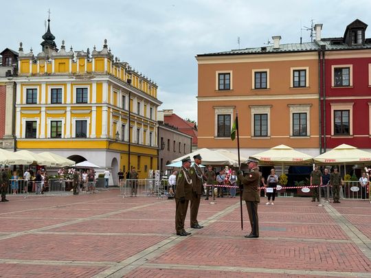 Święto 18. Zamojskiego Pułku Przeciwlotniczego na Rynku Wielkim