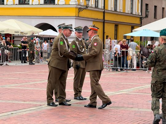 Święto 18. Zamojskiego Pułku Przeciwlotniczego na Rynku Wielkim