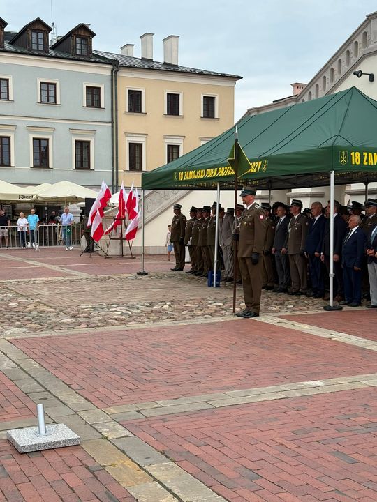 Święto 18. Zamojskiego Pułku Przeciwlotniczego na Rynku Wielkim