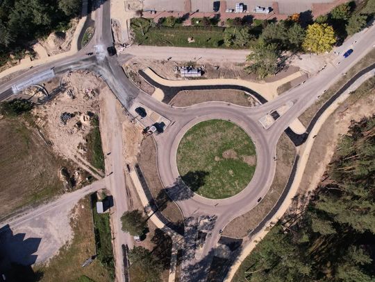 Nowe rondo i plac budowy w Nieliszu [ZDJĘCIA]
